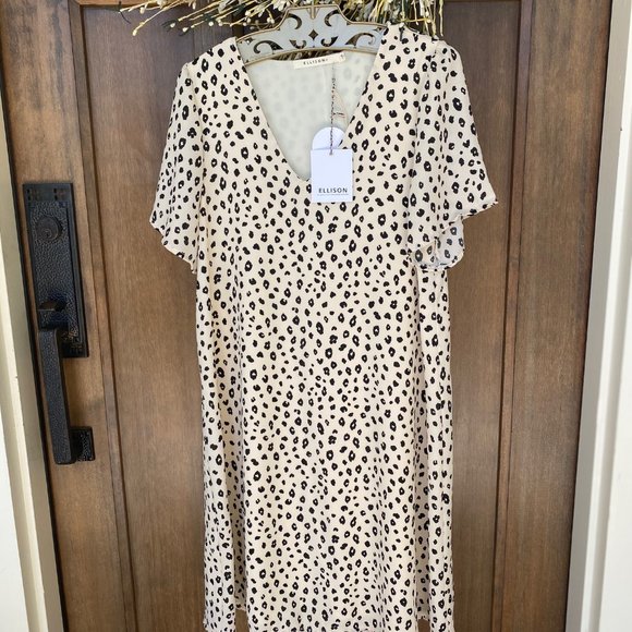 Ellison - NEW  Cheetah dress - Picture 2 of 2